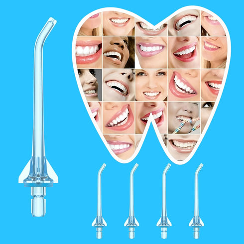 Replacement Tips for Oralfree Nicwell Water Flosser, Jet Tip Replacement Heads in Blue