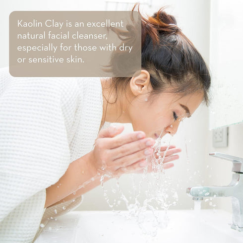 Pure Body Naturals Kaolin Clay Powder, 100 g - Ideal for Natural DIY Skin Cleansers, Masks, and Scrubs