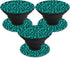 MightySkins Skin for PopSocket PopSocket - Teal Leopard | Unique, Durable Vinyl Decal Wrap Cover | Easy to Apply,