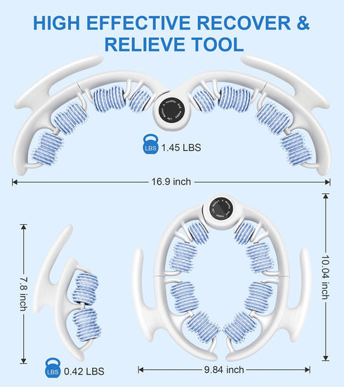 KESHWELL Cellulite Massage Roller,Muscle Massage Roller, Cellulite Remove Massager,Manual Massage Stick with Detachable