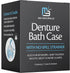Denture Bath Case and Retainer Case - FSA HSA Approved Cleaner Kit for Invisalign, Mouthguards, and Dentures