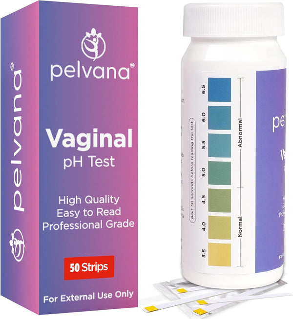 Pelvana Vaginal pH Balance for Women 50 Test Strips | BV Test Strips for Monitoring Feminine Health