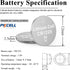 PKCELL 50-Pack CR1225 3V Lithium Battery CR 1225 Batteries for Thermometer
