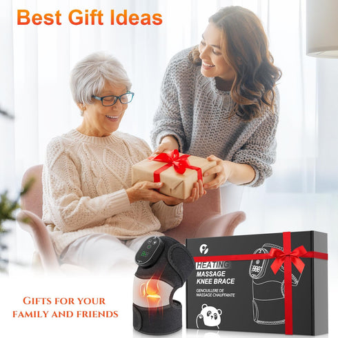 YUANBO 3-in-1 Elbow 6 3 Cordless Heated Knee Massager, FSA Eligible Wearable Wrap for Knee, and Shoulder, Rechargeable