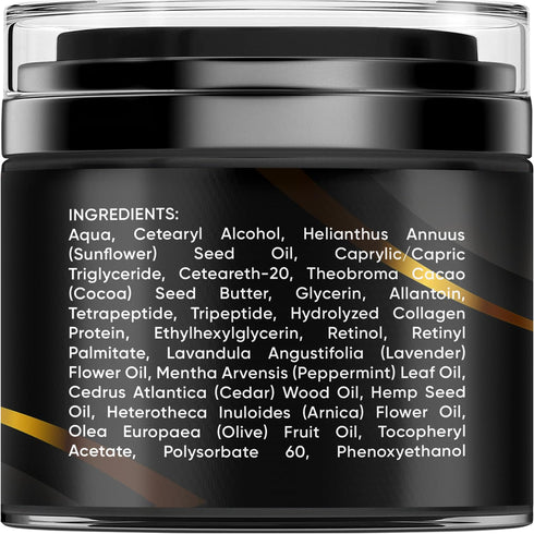 Retinol Face Cream, Natural Anti-Wrinkle Cream, Anti-Aging Facial Moisturizer with Collagen & Hyaluronic Acid
