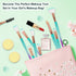 NICEMOVIC Kids Makeup for Girls, 20PCS Princess Makeup Brushes Set, Foundation Eyebrow Eyeliner Blush Tools