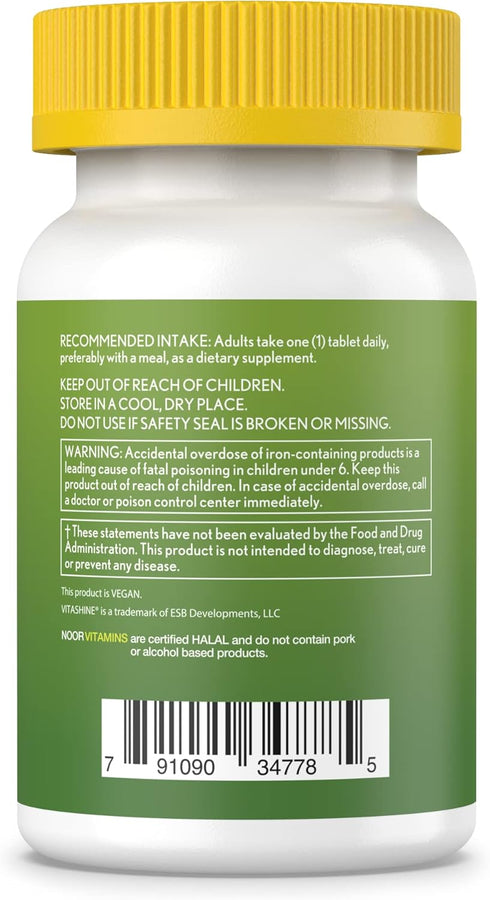 Noor Vitamins Halal Women's Multivitamin & Mineral, 2-Month Supply | Supports Energy, Immunity, and Healthy Appearance