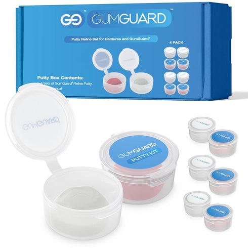 Denture Putty Pack Reline Set - Versatile, Fast Self-Curing - for Custom Fit & Comfort in Dentures, with Multiple Applications & Watertight Seal 2 Pack