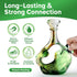 Magnetic Glass Cleaner Kit - Reusable Pipe Cleaning Tool Deep Cleans Hard-to-Reach Stains Two Silicone Brush