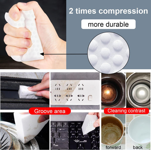 POWOBEST Magic Sponge Eraser, 50 Pack Extra Thick Melamine Cleaning Pads for Multi-Purpose Use