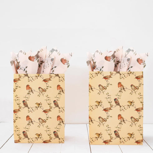 JarThenaAMCS 60 Sheets Bird Tissue Paper, 14 x 20 Inch Gift Wrapping Paper for DIY Crafts, Spring Wedding Decor