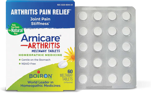 Boiron Arnicare Arthritis Tablets for Pain Relief, Joint Soreness, Rheumatic Pain, 60 Count