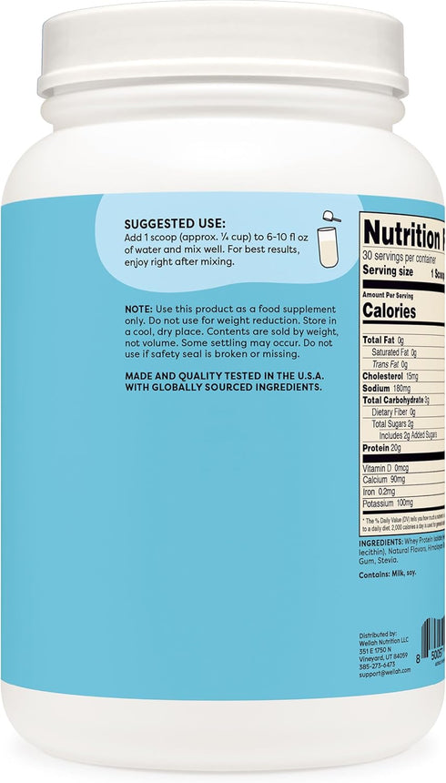 Protein Your Whey (30 Servings, Vanilla) - Whey Protein Isolate