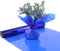 Blue Cellophane Wrap Roll, Translucent Blue Wrapping Paper, 16 Inch x 100 Ft for Gift Baskets