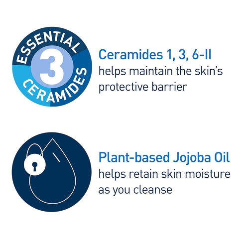 CeraVe Cleansing Balm for Sensitive Skin, Hydrating Makeup Remover with Ceramides & Jojoba Oil, Non-Comedogenic, 1.3