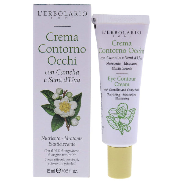 L'Erbolario Eye Contour Face Cream, 0.5 Oz, Rich in Active Ingredients, Perfume Free