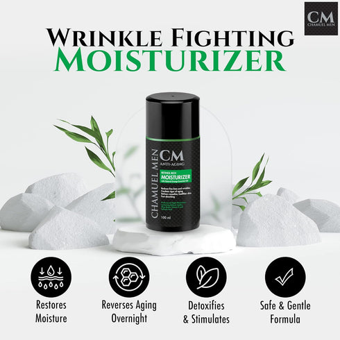 Men Daily Face Cream for Men with 2.5% Retinol Anti-Aging Moisturizer for Fine Lines, Dark Spots, and Wrinkles - Overnight Lotion