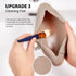 Silicone Makeup Brush Holder Travel Cosmetic Bag, Soft Portable Case with Anti-Fall Out Magnetic Closure