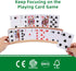 Set 4 14x1.6x4 GOTHINK of Curved Wooden Playing Card Holder for Kids Adults Cards Holders for Playing Cards