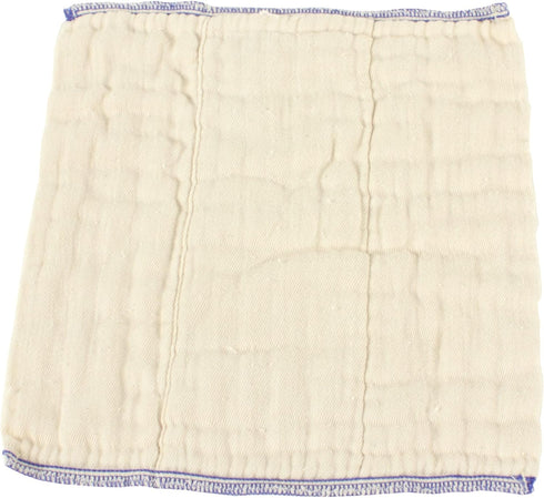 OsoCozy -100% 1 4x8x4 6-16 lb.) 1 Dozen Better Fit Unbleached Prefold Cloth Diapers Cotton, Gauze Weave, Sized for Tri