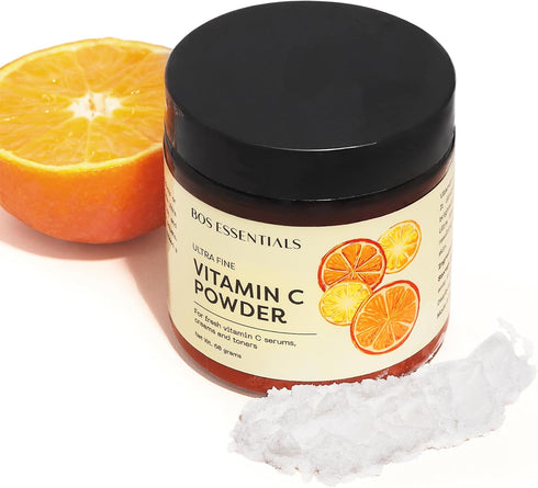 Ultra Fine Vitamin C Powder - 100% Pure Ascorbic Acid, Non-GMO, Cosmetic-Grade for DIY Serums, Creams, Toners