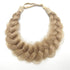 TOECWEGR Synthetic Hair Braided Headband, Classic Wide Strands Wedding Fluffy Braids Wig Band
