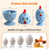 WAMEIJU Egg Brush Cleaner, Egg Cleaner for Fresh Eggs, Cute Chick Shaped Egg Wash and Brush, Washing Egg Tool