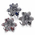 ISKYBOB Set of 3 Vintage Metal Jaw Clips, Rhinestone Hair Claw Clip Accessories for Women