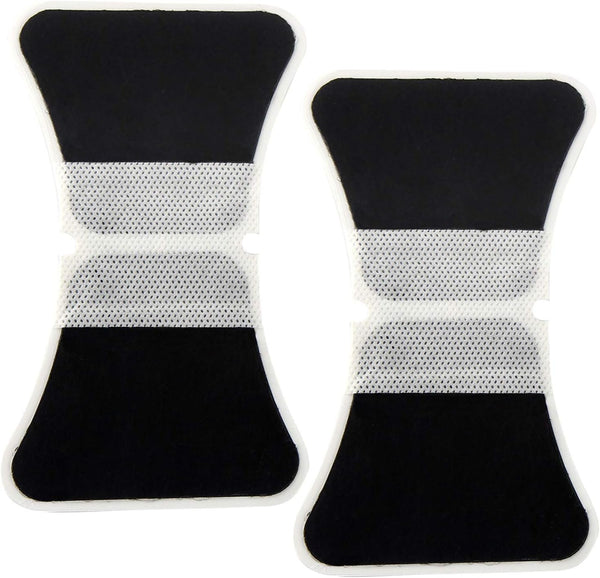 CHOICEMMED 2 Pack Universal Therma Heated TENS Unit Pads - Muscle Stimulator E-stim Electrodes, Reusable Massage Pads