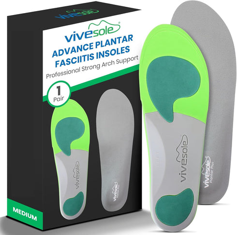 Orthotic Inserts for Plantar Fasciitis - Full Length Arch Support Insoles for Comfort and Relief from Foot and Heel Pain
