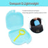 Orthodontic Retainer Case with Vent Holes, Light Blue Color