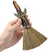 RENEMEGO Witch Broom Witchcraft Supplies - Altar Supplies with Tiger Eye Stone