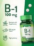 Nature's Truth Vitamin B1 100mg (Thiamine), 100 Count, Vegetarian, Non-GMO & Gluten Free Supplement