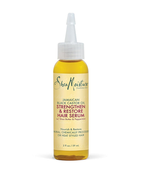 Sheamoisture Hair Serum Oil for Damaged Hair, Jamaican Black Castor Oil with Shea Butter, 2 oz