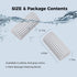 4-Pack Damp Clean Duster Sponge, Cleaning Brush for Blinds, Glass, Baseboards, Vents, Mirrors, and Faucets (Gray)