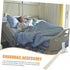 Happyyami Sturdy Aluminum Alloy Nursing Bed Guardrail Bracket Easy to Clean Fence Rack for Daily Use Compatible