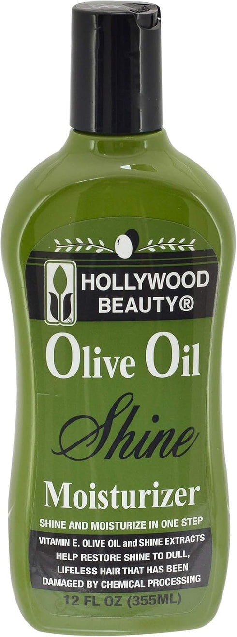 Hollywood Beauty Olive Oil Moist & Shine Hair Lotion, 12 oz (Pack of 3)