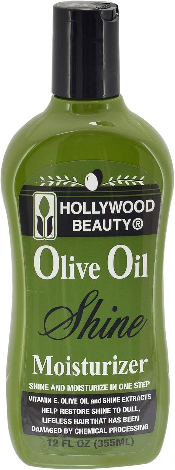 Hollywood Beauty Olive Oil Moist & Shine Hair Lotion, 12 oz (Pack of 3)