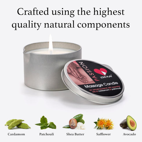 Massage Oil for Home Spa - Vegan Moisturizing Body Oil Candle for Relaxation (6.76oz)