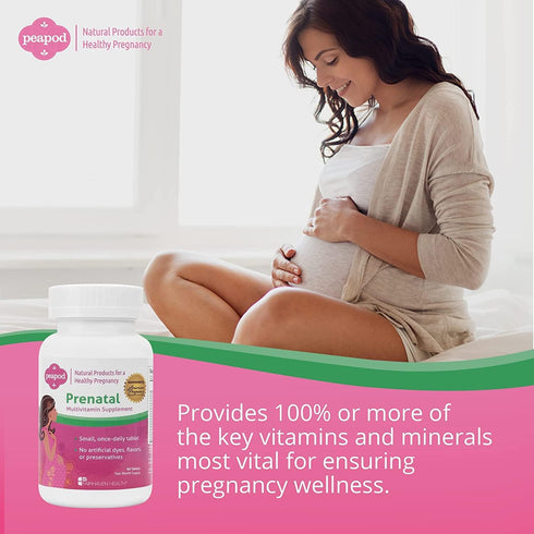 Fairhaven Health Peapod Prenatal Multivitamin, 1 Per Day, Light Vanilla Flavor, 2 Month Supply