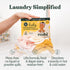Baby Laundry Detergent Sheets for Sensitive Skin, Sustainable for Newborns, Peachy Lullaby Scent, 64 Count