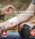 Mini First Aid Kit, 100 Pieces Water-Resistant Hard Shell Case for Travel, Outdoor, Home, Office