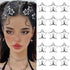 Star Hair Clips 2000s Y2K Snap Hair Barrettes, Non Slip Silver Metal Hair Accessories for Girls Women