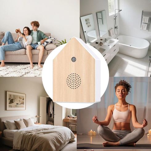 Singing Bird Box Bird Chirping Sound Box Motion Sensor Noise Machine White Noise Sound Machine for Bathroom
