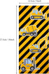 Gejoy 100 Pieces Construction Party Favor Bags, Truck Themed Candy Treat Gift Bags with Golden Twist Ties