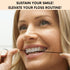 Natural Bamboo Dental Floss: 1 Refillable Glass Container + 3 Biodegradable Floss Refills (33 Yards Each), Eco-Friendly