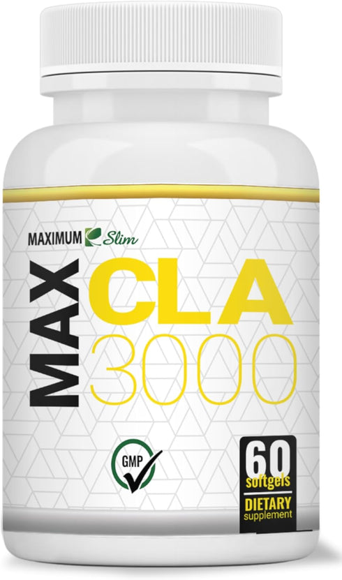Maximum Slim MAX CLA 3000, High Potency Natural Weight Loss, 90 Count