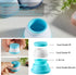 INSFIT Travel Containers for Toiletries, TSA Approved Silicone Cream Jars, BPA Free Leakproof Travel Accessories for