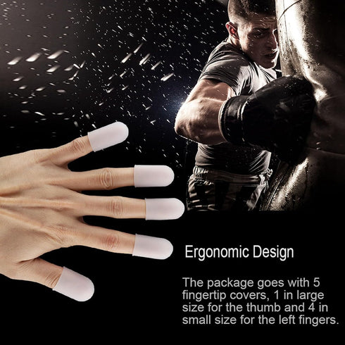 Jwthee 5PCS Finger Cots, Silicone Finger Protectors Finger Condom Finger Covers Thumb Protector Silicone Finger Tip