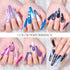 MEET ACROSS Cat Eye Gel Nail Polish Set, 6 Colors Color Changing Gel Polish Kit, 8ml Bottle Gift Box